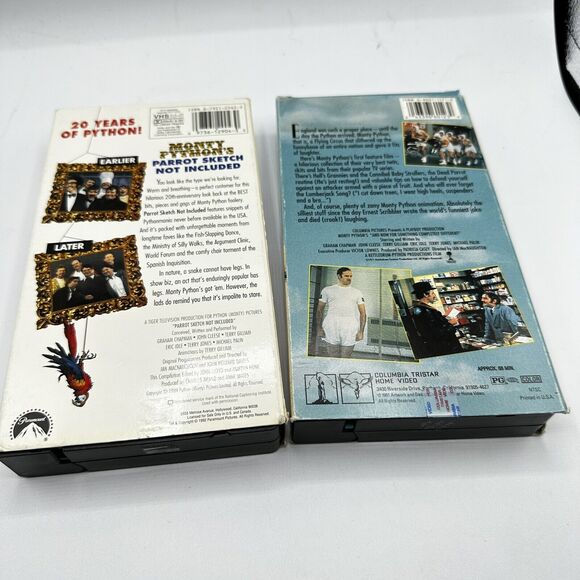 Monty Python's Something Completely Different & parrot sketch VHS Tapes Vintage - Picture 4 of 6
